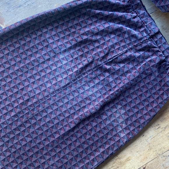 Vintage Stephen Casuals Mauve and Black Patterned 1970’s Suit - Picture 8 of 16